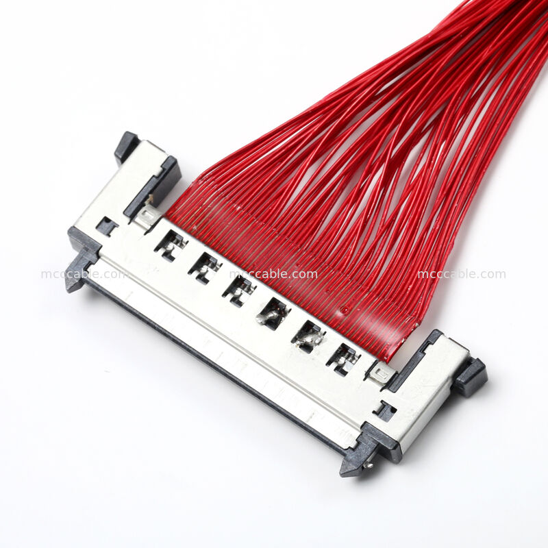 FI-RE51CLコネクタ付きマイクロコアシアルケーブル組立て オーダーメイドOEM高速接続