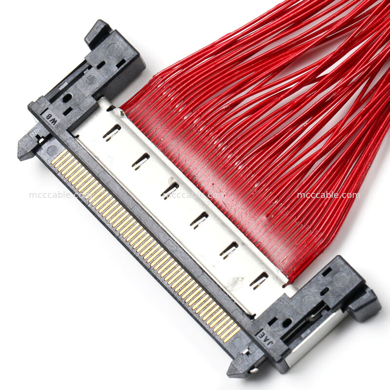 FI-RE51CLコネクタ付きマイクロコアシアルケーブル組立て オーダーメイドOEM高速接続