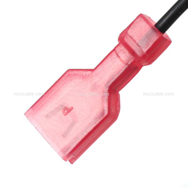 4ピンナノフィット 6.3mm 女性刃端末電源配線ハーネス フェライトコア