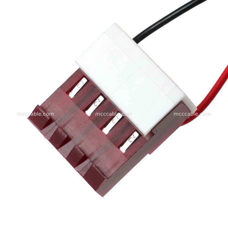 4ピンナノフィット MTA156 電源ケーブル組 15V AWG22 カスタムワイヤハーネス