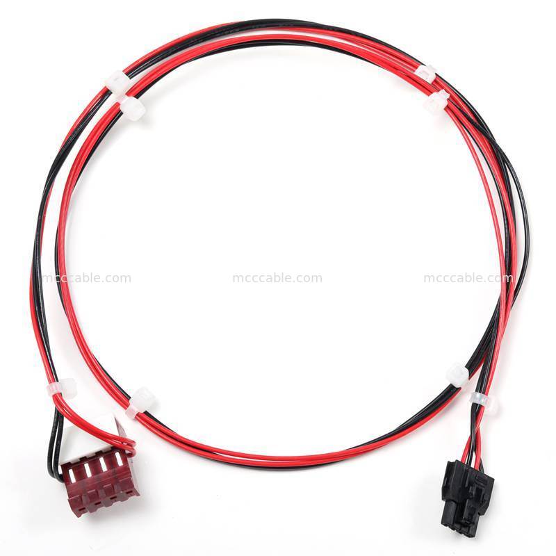 4ピンナノフィット MTA156 電源ケーブル組 15V AWG22 カスタムワイヤハーネス