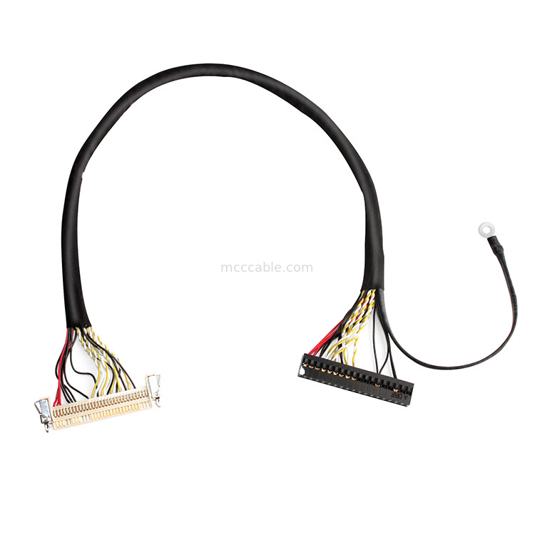 30 Pin LVDSのケーブル会議、51 LcdのパネルのためのPin FI X30HL-B Lvdsケーブル