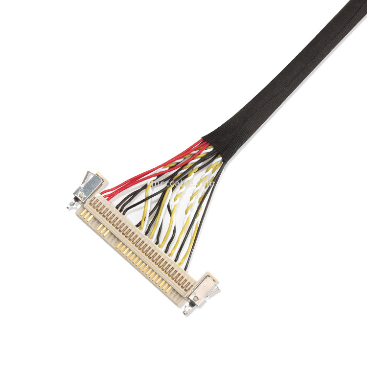 30 Pin LVDSのケーブル会議、51 LcdのパネルのためのPin FI X30HL-B Lvdsケーブル