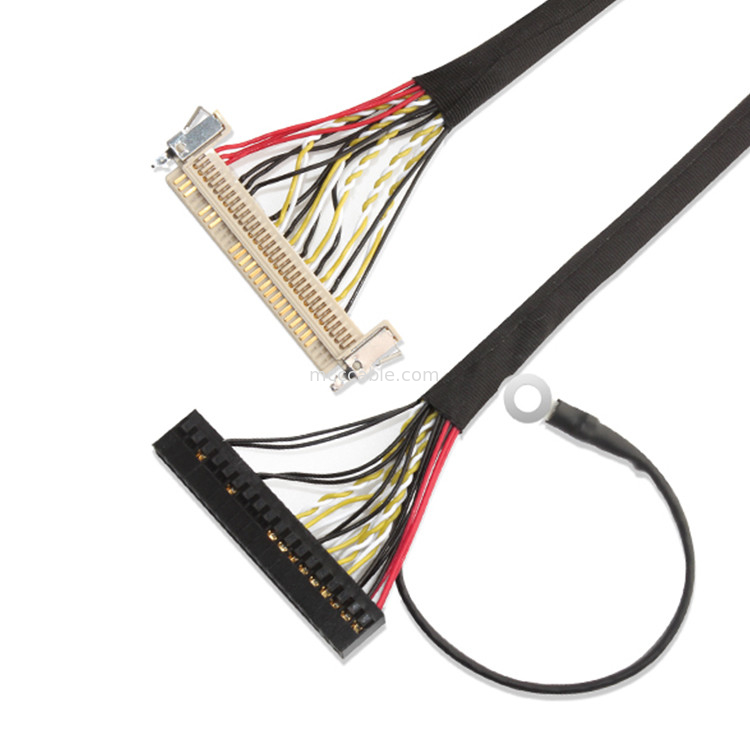 30 Pin LVDSのケーブル会議、51 LcdのパネルのためのPin FI X30HL-B Lvdsケーブル