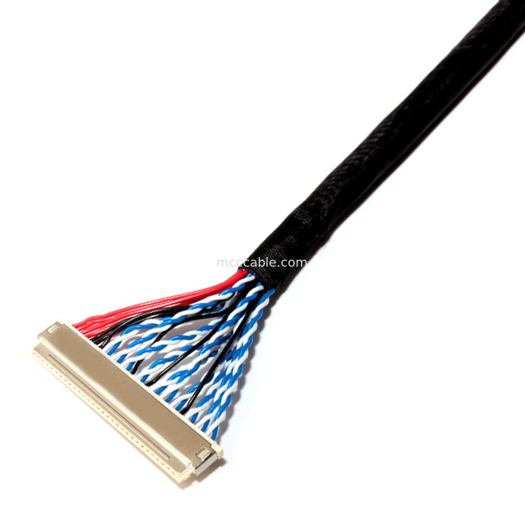 FI X30H Lvds 30 Pin 30 32 36 Lcdのパネルのlvdsの表示コネクターのためのAWG JAEのコネクター