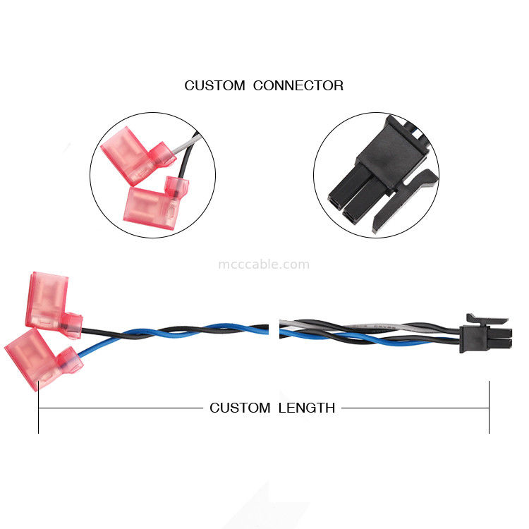 MOLEX 430250408からTE 2-520129-2の送電線アセンブリ3.0 4 Pin 100mmの長さ