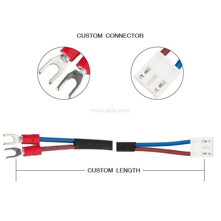 SVL1.25-3.5 lvds 2のピン コネクタ ケーブルへの3.96mmピッチの注文の配線用ハーネスJST VHR-3N
