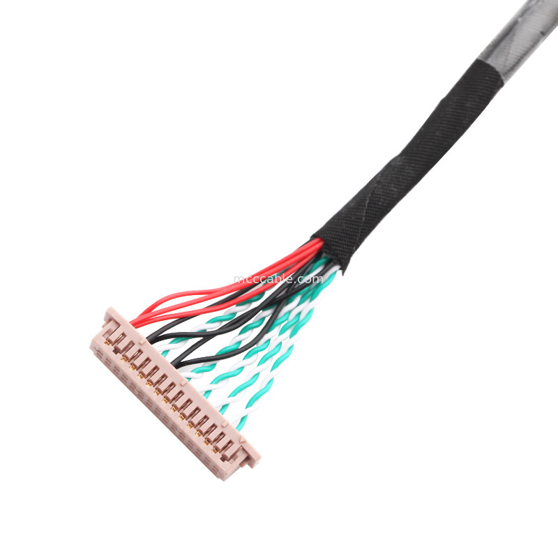 30  DF13-2のlvdsの表示コネクターへのPin LVDSのケーブル会議WL1258h-20P
