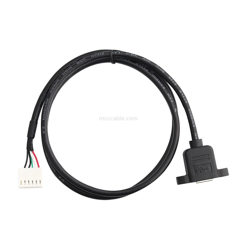 2.54mmピッチA2542ha-6pワイヤー馬具のDurachill Usb Bケーブルのパネルの台紙アセンブリ