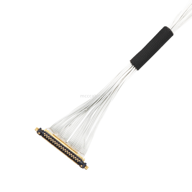 UAVケーブル組立 Lvds Edpケーブル組立 0.25mm ピッチ 20531-034T-02 To Jst Auhr-05v-H 34ピン マイクロ同軸ケーブル