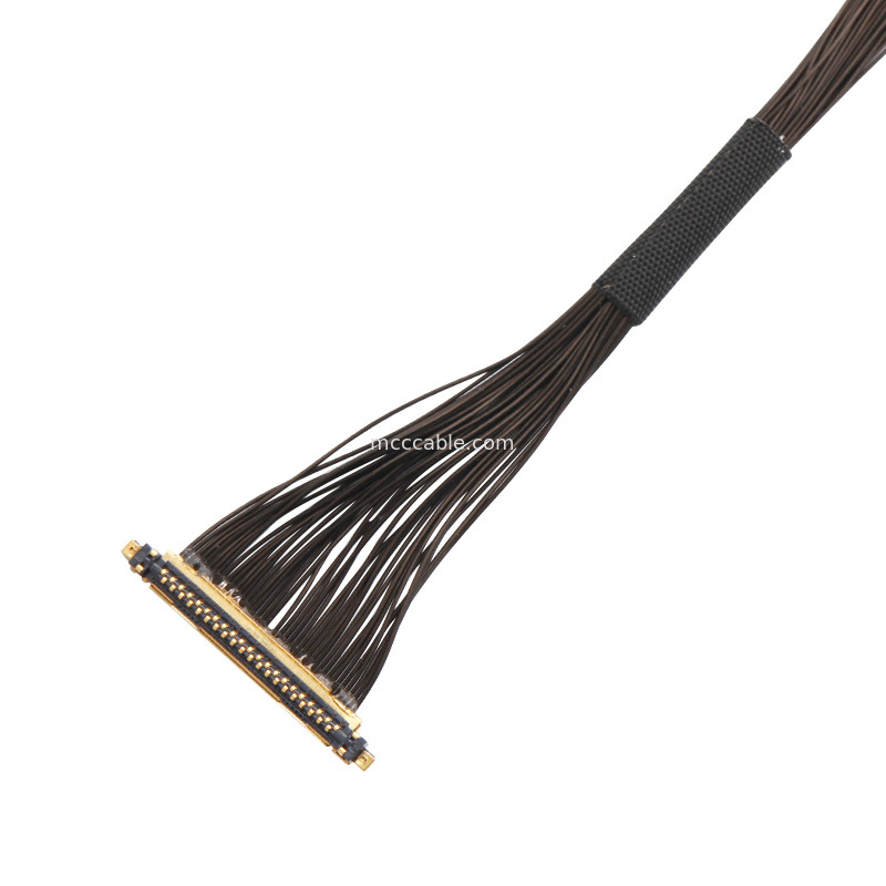 UAVケーブル組立 Lvds Edpケーブル組立 0.25mm ピッチ 20531-034T-02 To Jst Auhr-05v-H 34ピン マイクロ同軸ケーブル